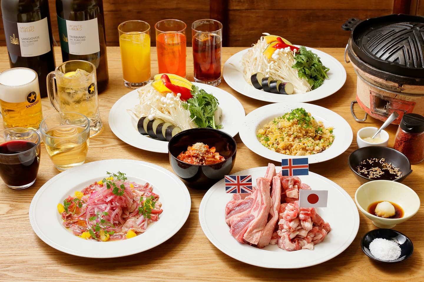 コースメニュー「超希少肉あり！３カ国食べ比べコース」
